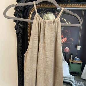 Max Studio, beige, halter top.